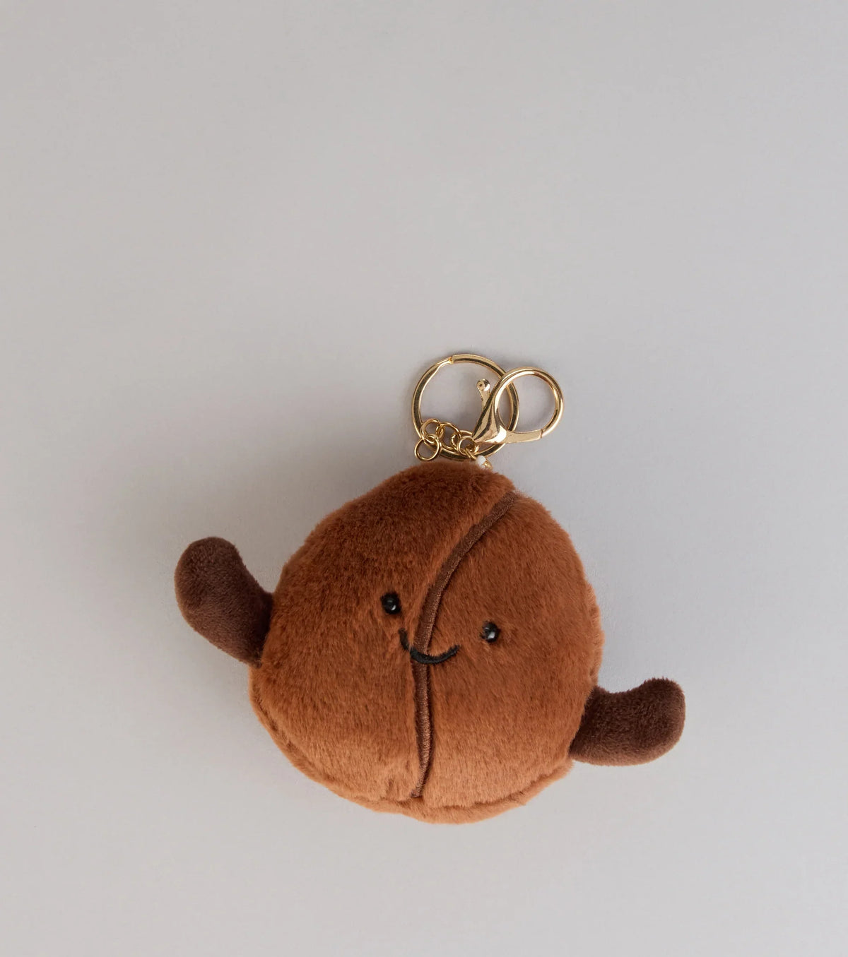 Brew Buddy Plush Coffee Bean Keychain